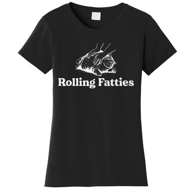 Rolling Fatties Cat Lover Funny Cat Kitten Gift Women's T-Shirt