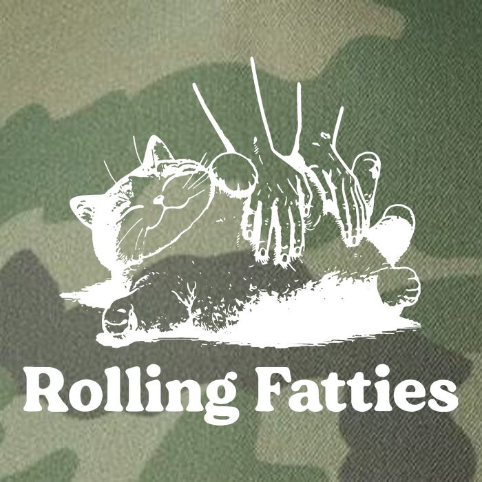 Rolling Fatties Cat Funny Cat Lovers Legacy Tie Dye Trucker Hat