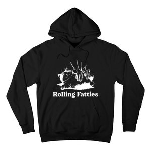 Rolling Fatties Cat Funny Cat Lovers Hoodie