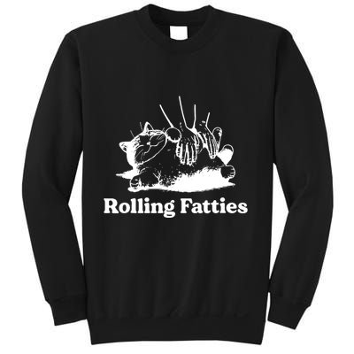 Rolling Fatties Cat Funny Cat Lovers Sweatshirt