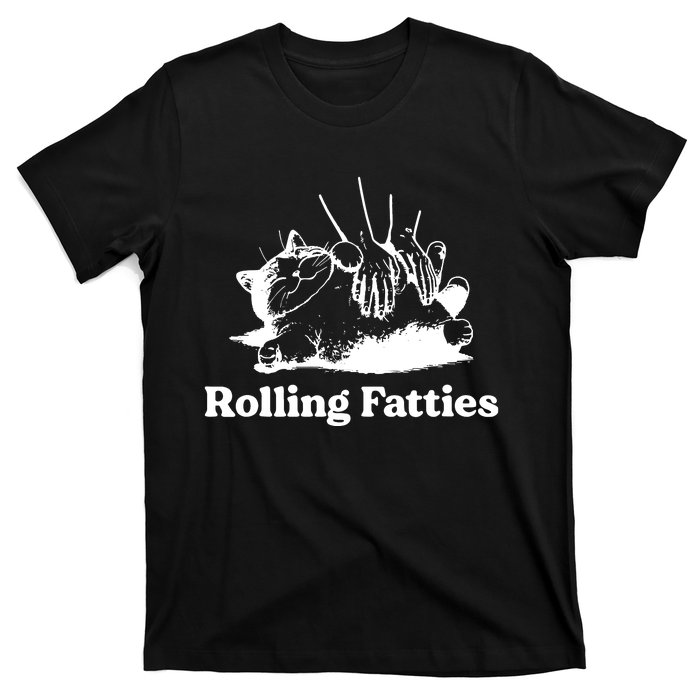 Rolling Fatties Cat Funny Cat Lovers T-Shirt