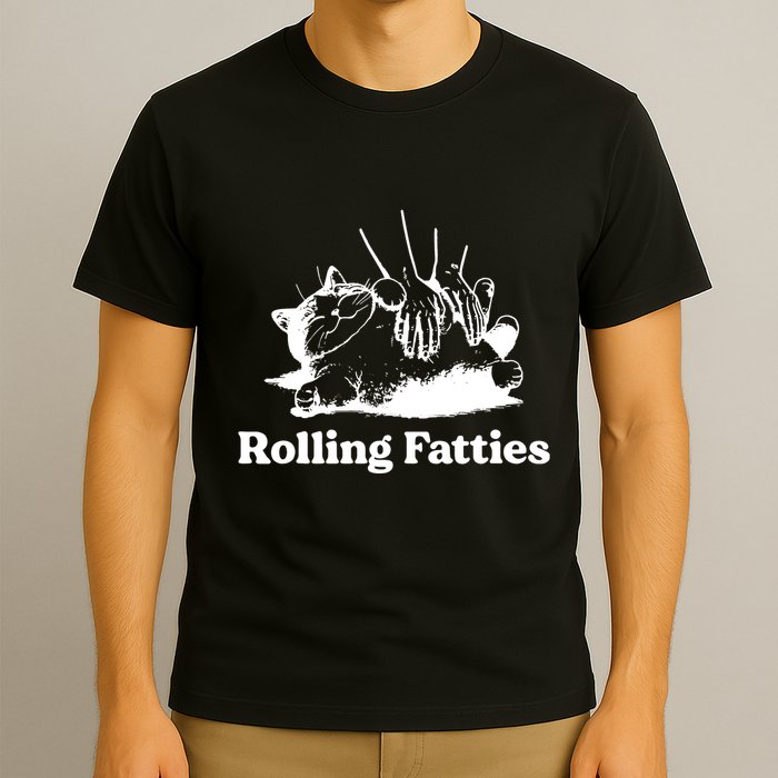 Rolling Fatties Cat Funny Cat Lovers T-Shirt