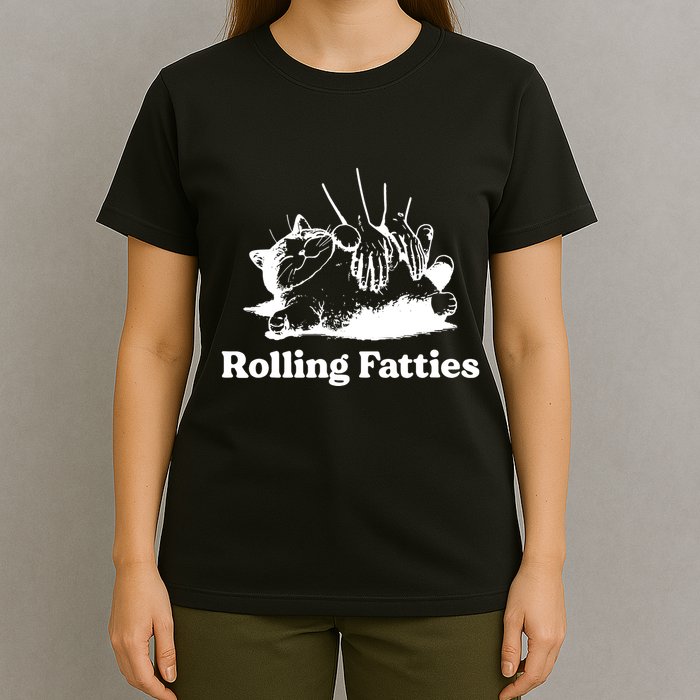 Rolling Fatties Cat Funny Cat Lovers T-Shirt