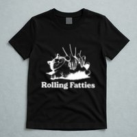 Rolling Fatties Cat Funny Cat Lovers T-Shirt