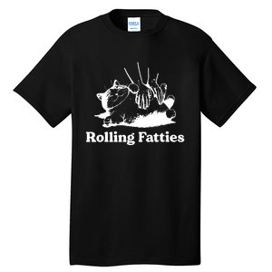 Rolling Fatties Cat Funny Cat Lovers Tall T-Shirt