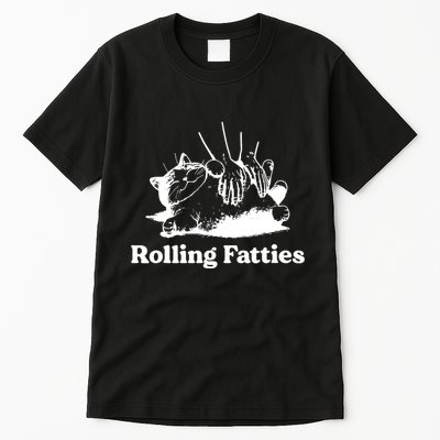 Rolling Fatties Cat Funny Cat Lovers Tall T-Shirt
