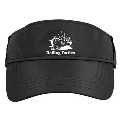 Rolling Fatties Cat Funny Cat Lovers Adult Drive Performance Visor