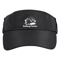 Rolling Fatties Cat Funny Cat Lovers Adult Drive Performance Visor
