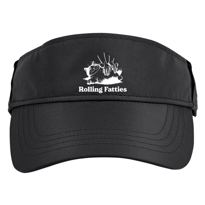 Rolling Fatties Cat Funny Cat Lovers Adult Drive Performance Visor