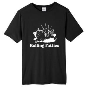 Rolling Fatties Cat Funny Cat Lovers Tall Fusion ChromaSoft Performance T-Shirt