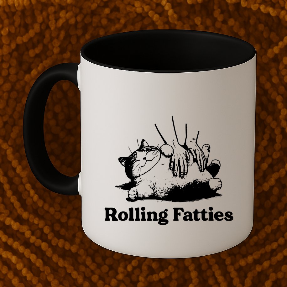 Rolling Fatties Cat Funny Cat Lovers Mug