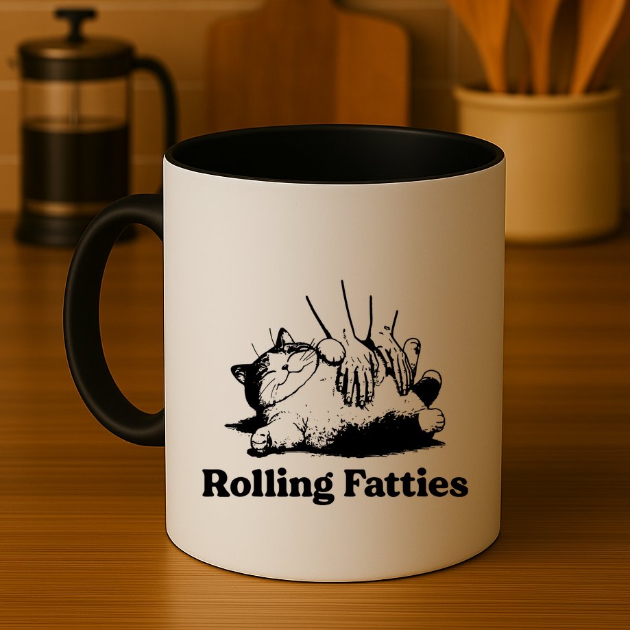 Rolling Fatties Cat Funny Cat Lovers Mug