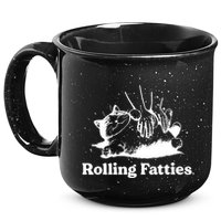 Rolling Fatties Cat Funny Cat Lovers 15oz Campfire Ceramic Mug