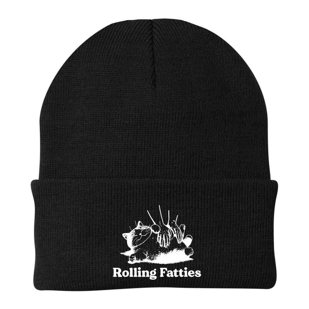 Rolling Fatties Cat Funny Cat Lovers Beanie