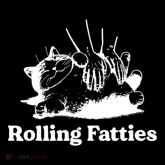 Rolling Fatties Cat Funny Cat Lovers Flatbill Hat