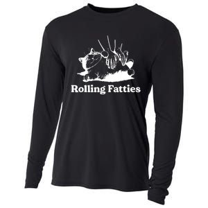 Rolling Fatties Cat Funny Cat Lovers Cooling Performance Long Sleeve Crew