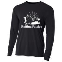 Rolling Fatties Cat Funny Cat Lovers Cooling Performance Long Sleeve Crew