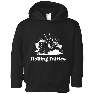 Rolling Fatties Cat Funny Cat Lovers Toddler Hoodie