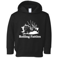Rolling Fatties Cat Funny Cat Lovers Toddler Hoodie