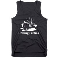 Rolling Fatties Cat Funny Cat Lovers Tank Top