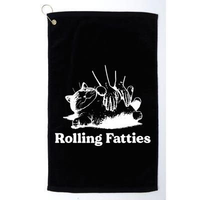 Rolling Fatties Cat Funny Cat Lovers Golf Towel