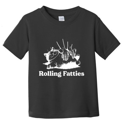 Rolling Fatties Cat Funny Cat Lovers Toddler T-Shirt