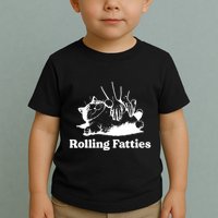 Rolling Fatties Cat Funny Cat Lovers Toddler T-Shirt