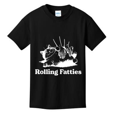 Rolling Fatties Cat Funny Cat Lovers Kids T-Shirt