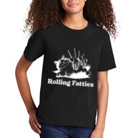 Rolling Fatties Cat Funny Cat Lovers Kids T-Shirt