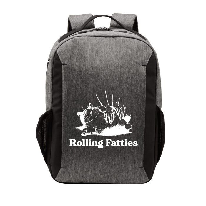 Rolling Fatties Cat Funny Cat Lovers Vector Backpack