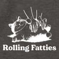 Rolling Fatties Cat Funny Cat Lovers Vector Backpack