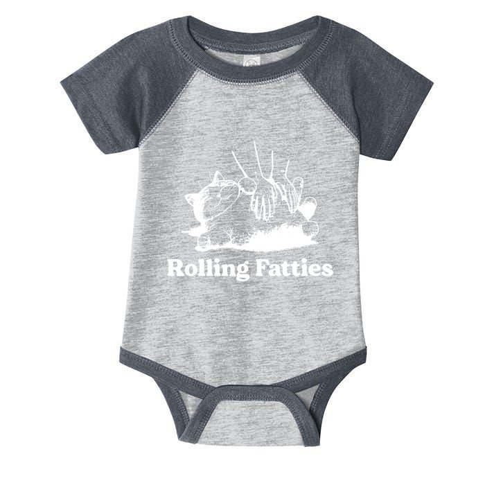Rolling Fatties Cat Funny Cat Lovers Infant Baby Jersey Bodysuit