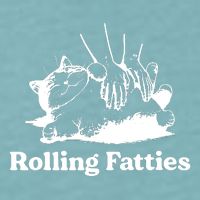 Rolling Fatties Cat Funny Cat Lovers Sueded Cloud Jersey T-Shirt