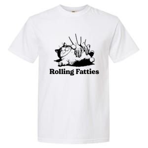 Rolling Fatties Cat Funny Cat Lovers Garment-Dyed Heavyweight T-Shirt