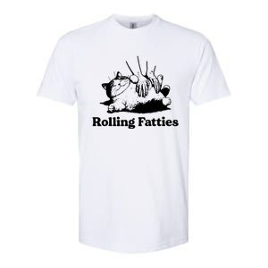 Rolling Fatties Cat Funny Cat Lovers Softstyle CVC T-Shirt