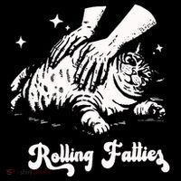 Rolling Fatties Cat Funny Cat Graphic Drawstring Bag