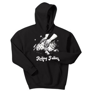 Rolling Fatties Cat Funny Cat Graphic Kids Hoodie