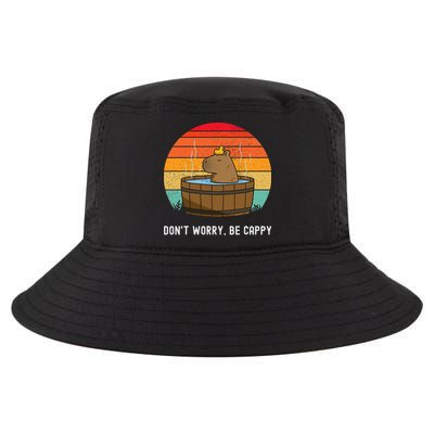 Retro Funny Capybara DonT Worry Be Capy Cool Comfort Performance Bucket Hat
