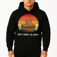 Retro Funny Capybara DonT Worry Be Capy Hoodie