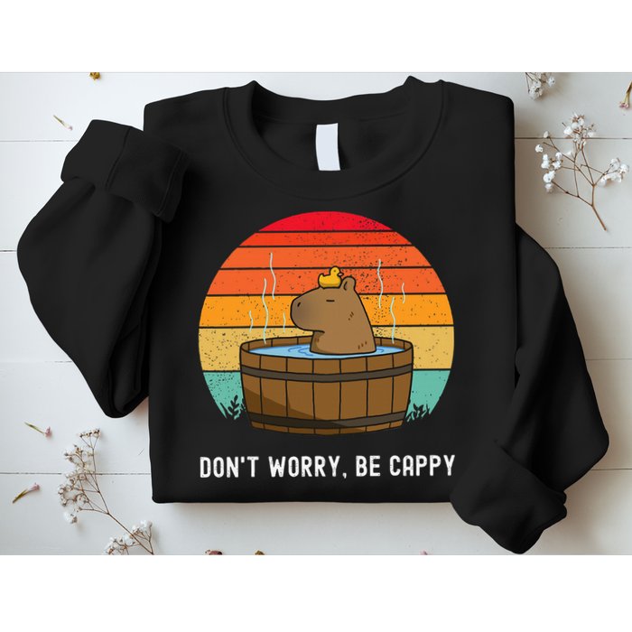 Retro Funny Capybara DonT Worry Be Capy Sweatshirt