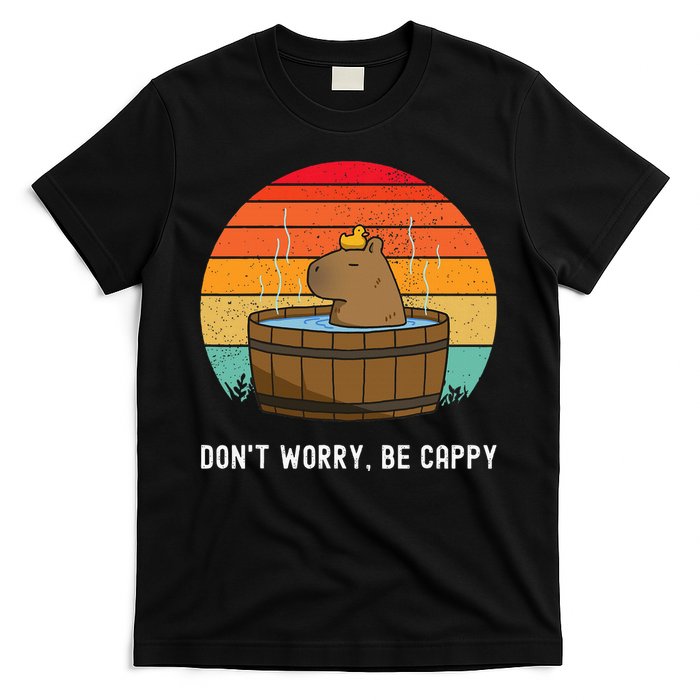 Retro Funny Capybara DonT Worry Be Capy T-Shirt