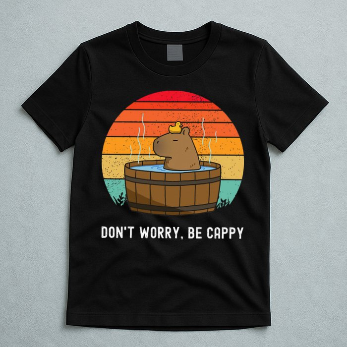Retro Funny Capybara DonT Worry Be Capy T-Shirt