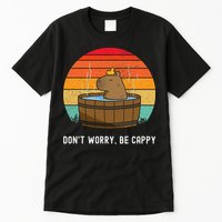 Retro Funny Capybara DonT Worry Be Capy Tall T-Shirt