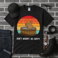 Retro Funny Capybara DonT Worry Be Capy Tall T-Shirt