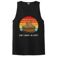 Retro Funny Capybara DonT Worry Be Capy PosiCharge Competitor Tank