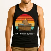 Retro Funny Capybara DonT Worry Be Capy Tank Top