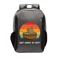 Retro Funny Capybara DonT Worry Be Capy Vector Backpack