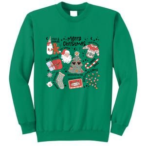 Retro Funny Christmas Santa Claus Cookie Ugly Christmas Sweaters Gift Sweatshirt