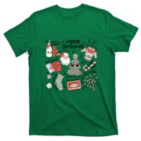 Retro Funny Christmas Santa Claus Cookie Ugly Christmas Sweaters Gift T-Shirt