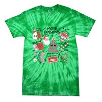 Retro Funny Christmas Santa Claus Cookie Ugly Christmas Sweaters Gift Tie-Dye T-Shirt